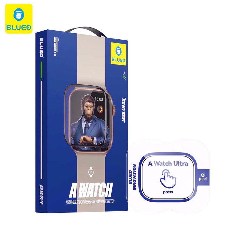 گلس ، محافظ صفحه اپل واچ بلو سه بعدی Blueo Apple Watch 3D Curved Full Ab Glue Ultra/Ultra2 (GN629)
