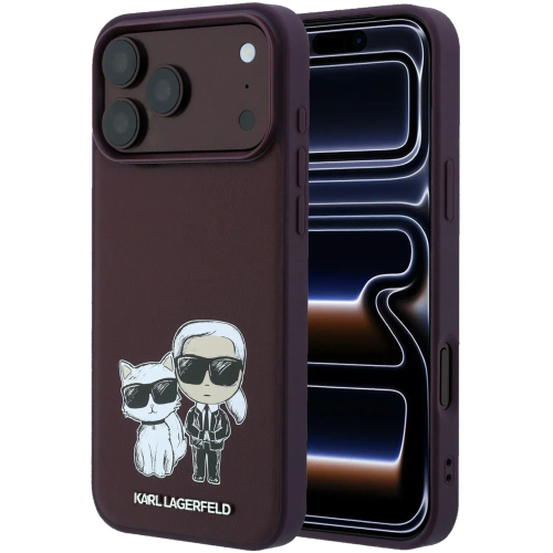 قاب کارل لاگرفلد Karl Lagerfel Smooth MagSafe PU Karl & Choupette Bodies Sketch (GN632)