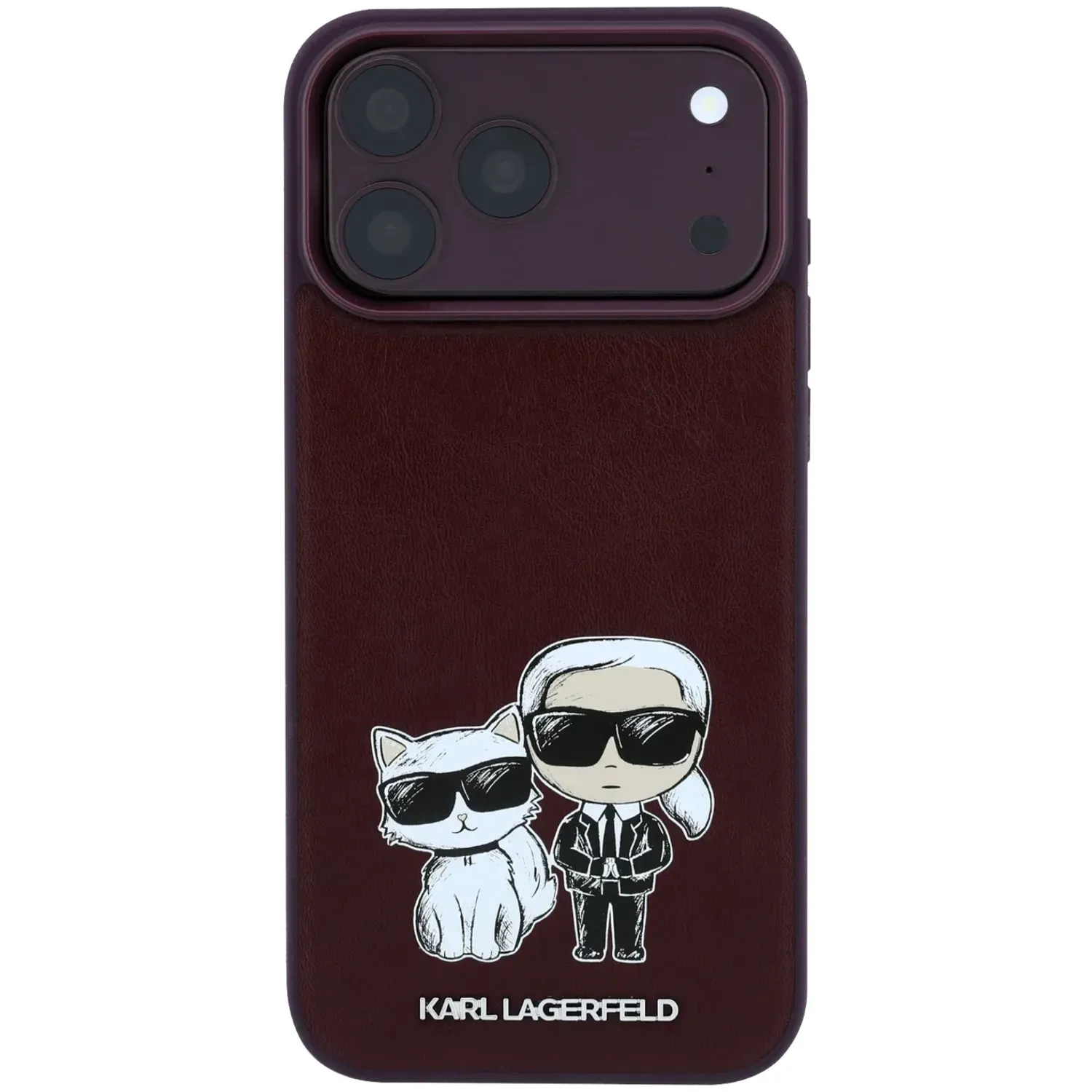 قاب کارل لاگرفلد Karl Lagerfel Smooth MagSafe PU Karl & Choupette Bodies Sketch (GN632)