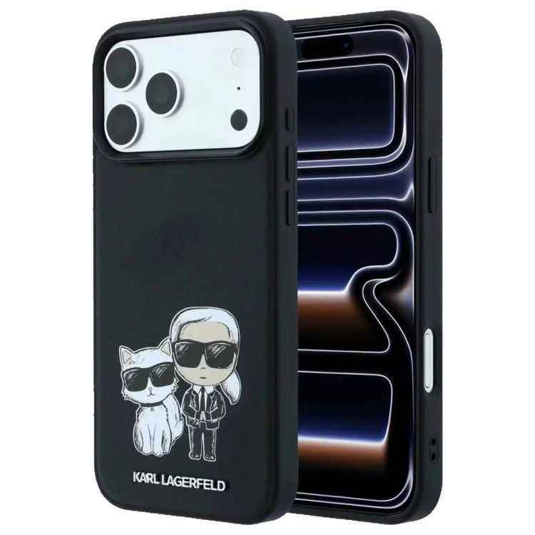 قاب کارل لاگرفلد Karl Lagerfel Smooth MagSafe PU Karl & Choupette Bodies Sketch (GN632)