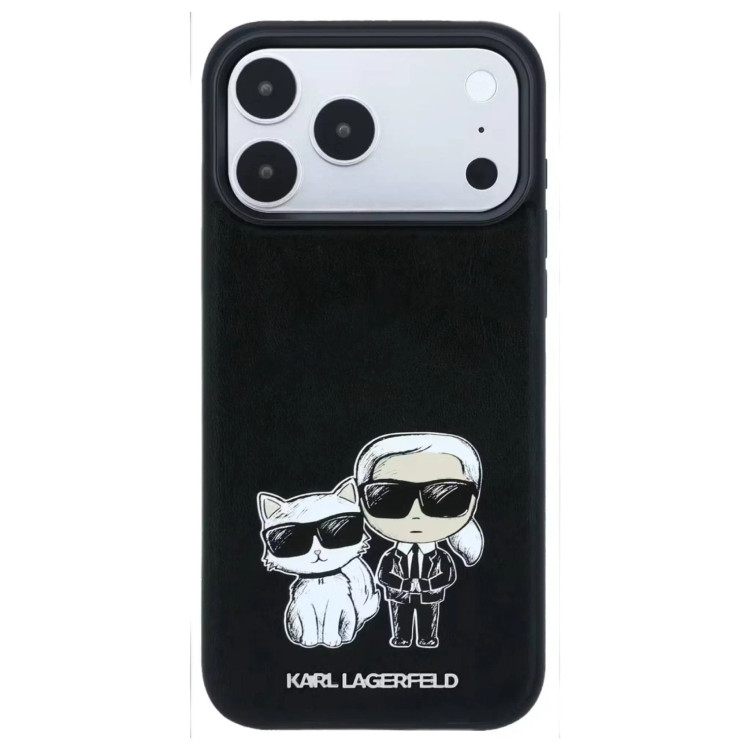 قاب کارل لاگرفلد Karl Lagerfel Smooth MagSafe PU Karl & Choupette Bodies Sketch (GN632)
