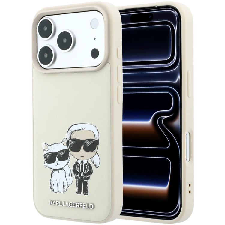 قاب کارل لاگرفلد Karl Lagerfel Smooth MagSafe PU Karl & Choupette Bodies Sketch (GN632)