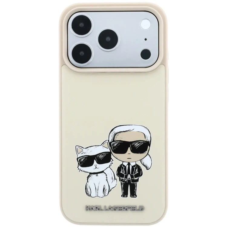 قاب کارل لاگرفلد Karl Lagerfel Smooth MagSafe PU Karl & Choupette Bodies Sketch (GN632)