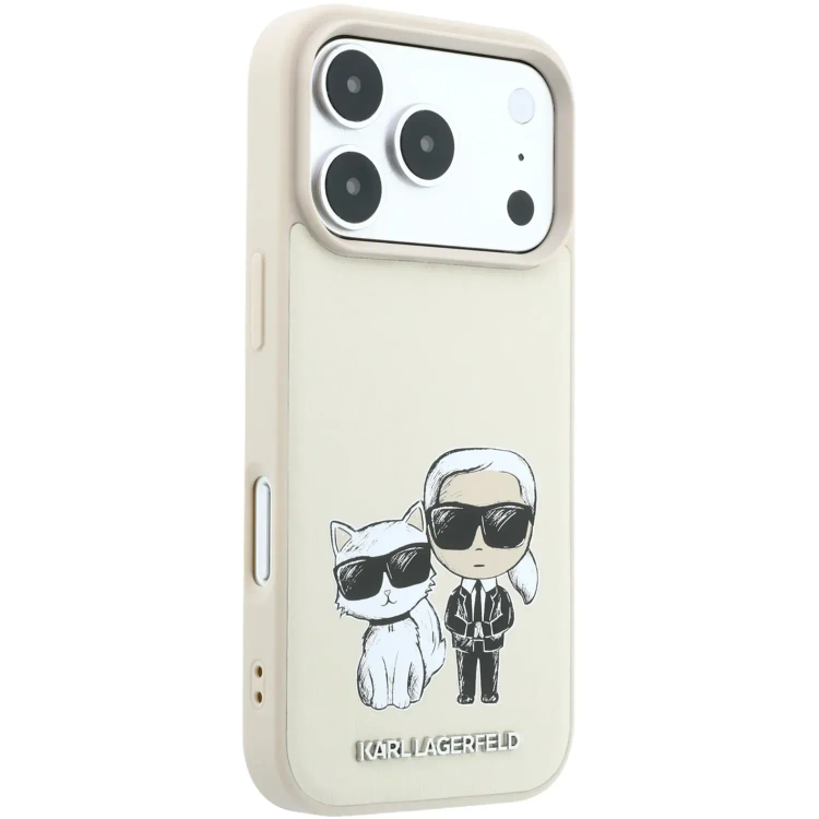 قاب کارل لاگرفلد Karl Lagerfel Smooth MagSafe PU Karl & Choupette Bodies Sketch (GN632)