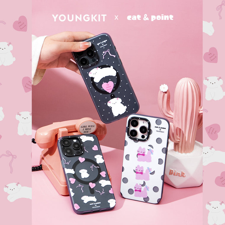 قاب Youngkit یانگ کیت Cat&Point Sweet Atmosphere Magsafe Series آیفون Iphone (GN647)