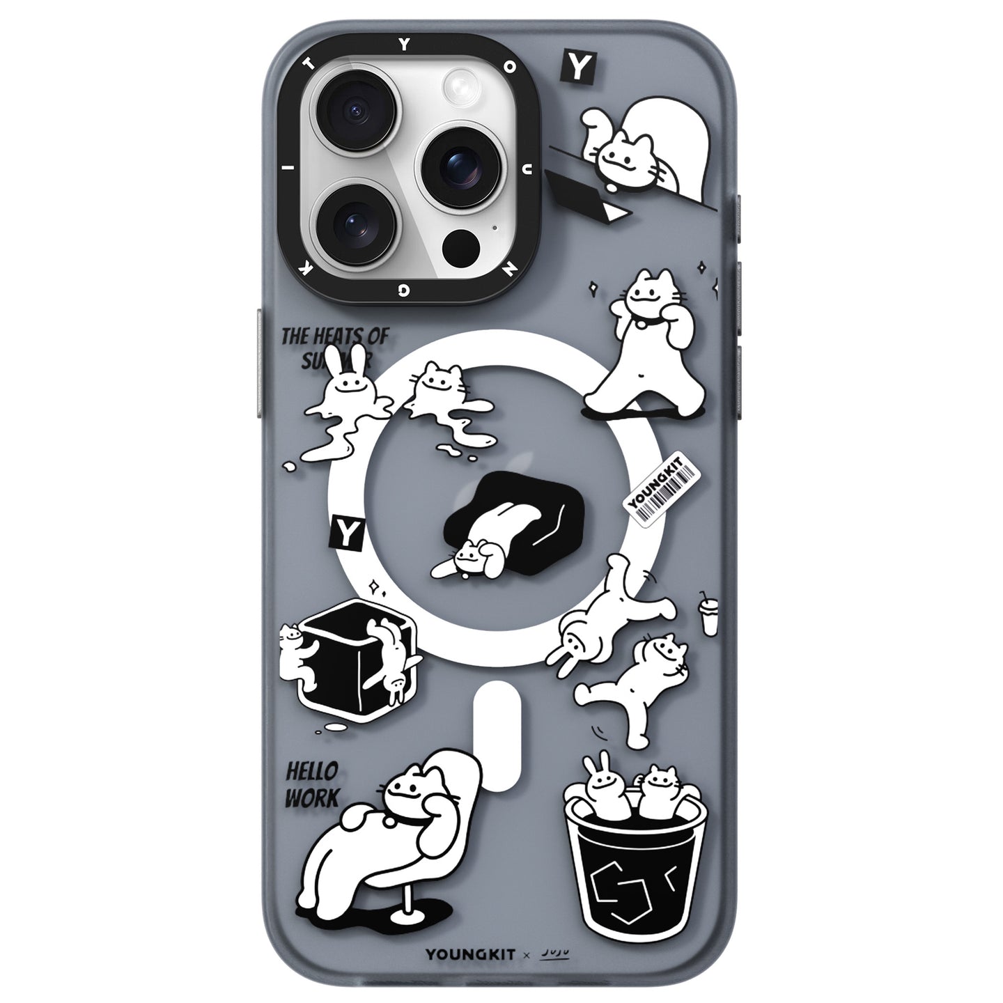 قاب یانگ کیت Youngkit Rabbit and Cat Magsafe Iphone (GN656)
