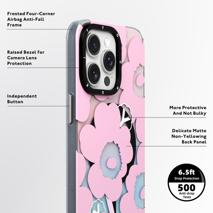 قاب Youngkit یانگ کیت Color Changing Floral Magsafe Series Iphone (GN658)