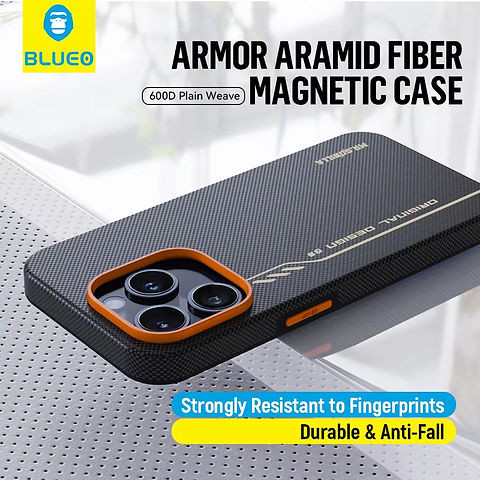 قاب Blueo بلو FullY WRAPPED Armid Fiber Case آیفون (GN661)