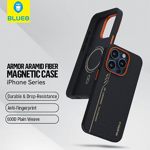 قاب Blueo بلو FullY WRAPPED Armid Fiber Case آیفون (GN661)