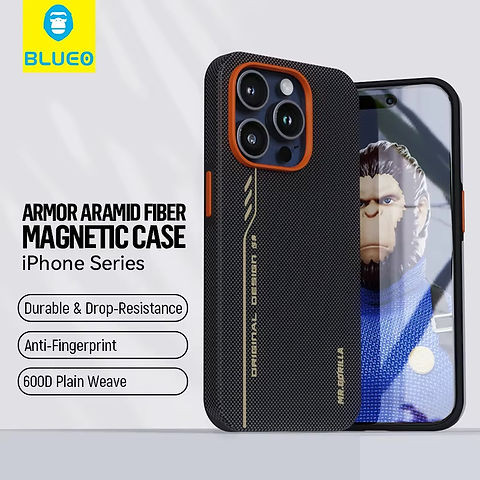 قاب Blueo بلو FullY WRAPPED Armid Fiber Case آیفون (GN661)