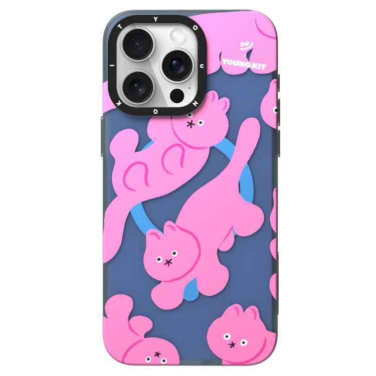 قاب یانگ کیت Youngkit Pink Cat Magsafe Iphone (GN664)