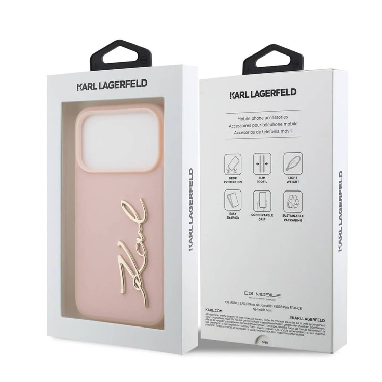 قاب کارل لاگرفلد Karl Lagerfeld نوشته برجسته Iphone سری 17 (GN667)