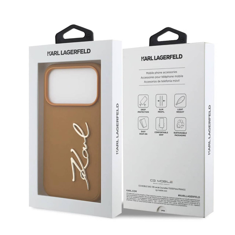 قاب کارل لاگرفلد Karl Lagerfeld نوشته برجسته Iphone سری 17 (GN667)