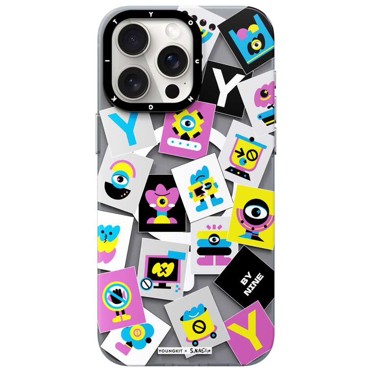 قاب Youngkit یانگ کیت White S.Nine Colorful Eyes Magsafe Series Iphone (GN669)