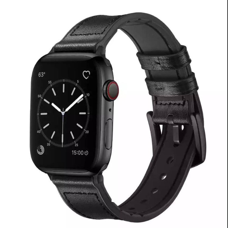 بند اپل واچ چرم دور دوخت (GN686)