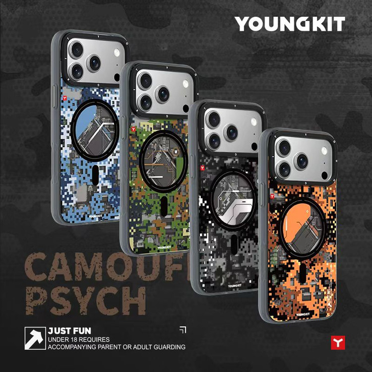 قاب Youngkit یانگ کیت ارتشی Iphone 17 / 18 Series (GN687)