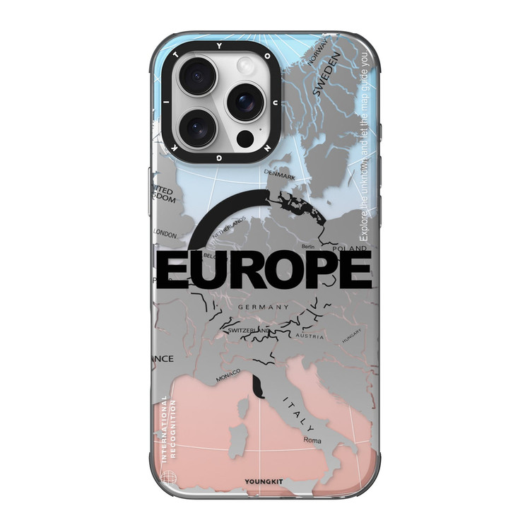 قاب یانگ کیت Youngkit Color Changing Globe Trotter Magsafe Iphone (GN713)
