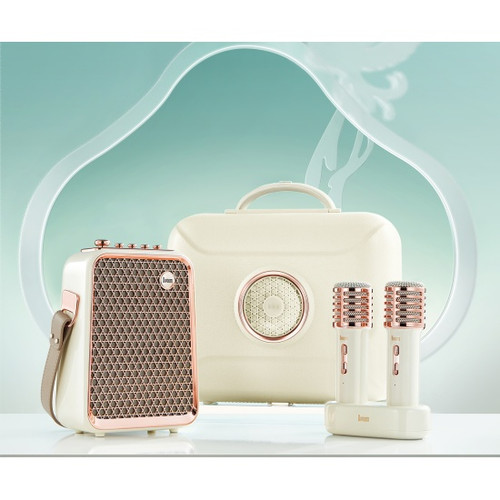 اسپیکر کارائوکه بلوتوثی دیووم Divoom SongBird-HQ 2 Portable Bluetooth Karaoke Speaker White (GN714)
