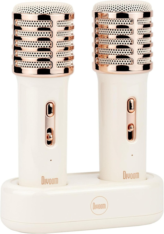 اسپیکر کارائوکه بلوتوثی دیووم Divoom SongBird-HQ 2 Portable Bluetooth Karaoke Speaker White (GN714)