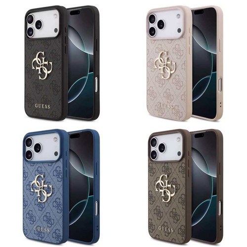 قاب Guess گس طرح دار دو لوگو بزرگ Iphone سری 17 (GN715)