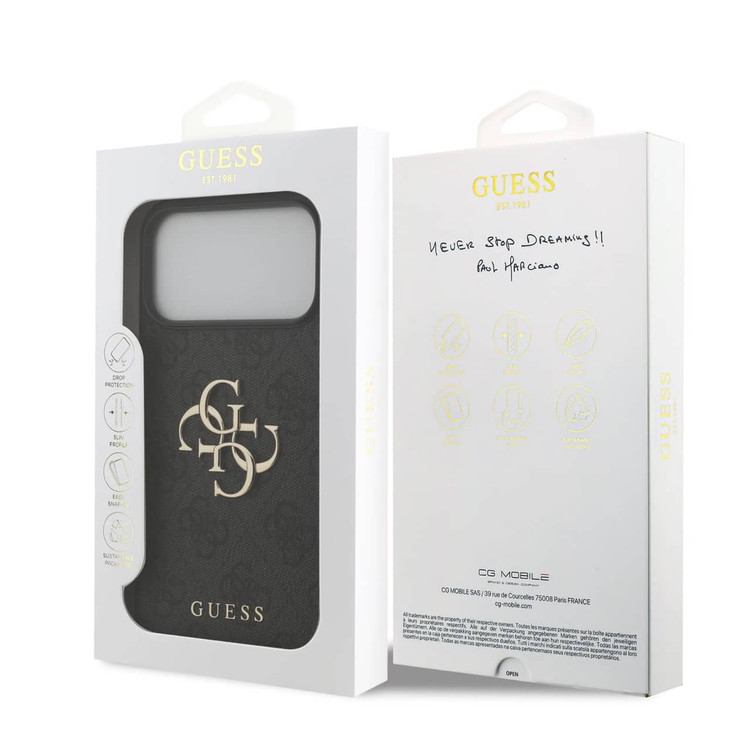 قاب Guess گس طرح دار دو لوگو بزرگ Iphone سری 17 (GN715)