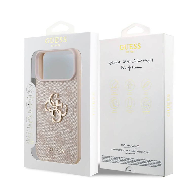 قاب Guess گس طرح دار دو لوگو بزرگ Iphone سری 17 (GN715)