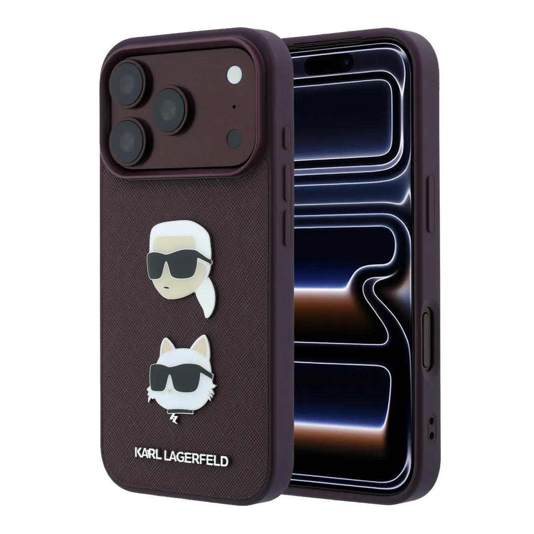 قاب کارل لاگرفلد Karl Lagerfeld با گربه Iphone سری 17 & 18 (GN716)