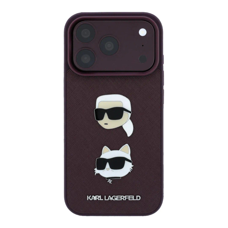 قاب کارل لاگرفلد Karl Lagerfeld با گربه Iphone سری 17 & 18 (GN716)