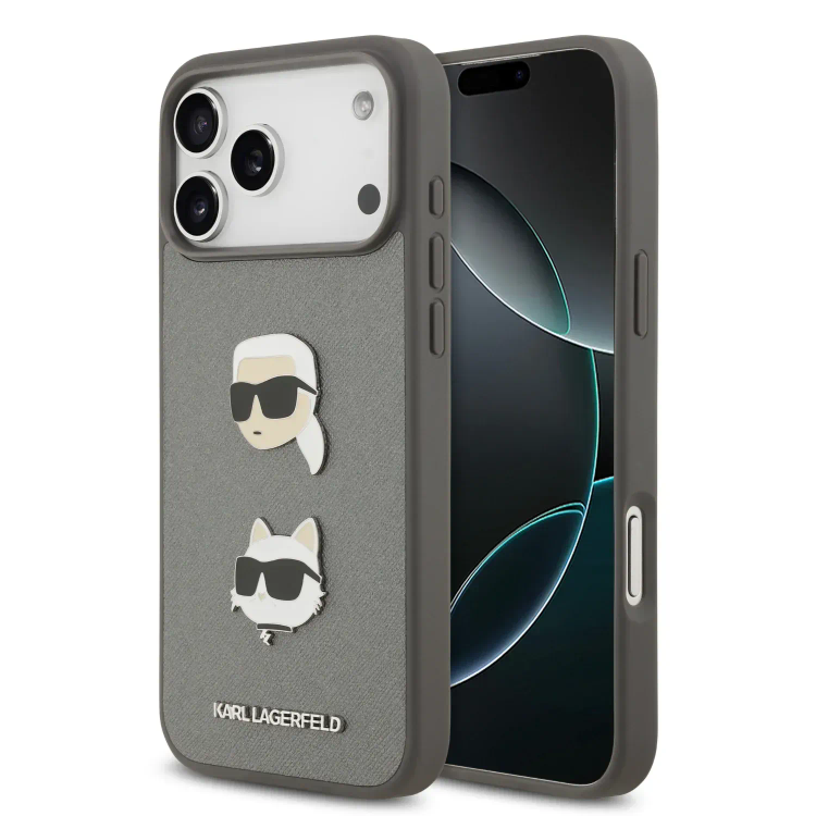 قاب کارل لاگرفلد Karl Lagerfeld با گربه Iphone سری 17 & 18 (GN716)