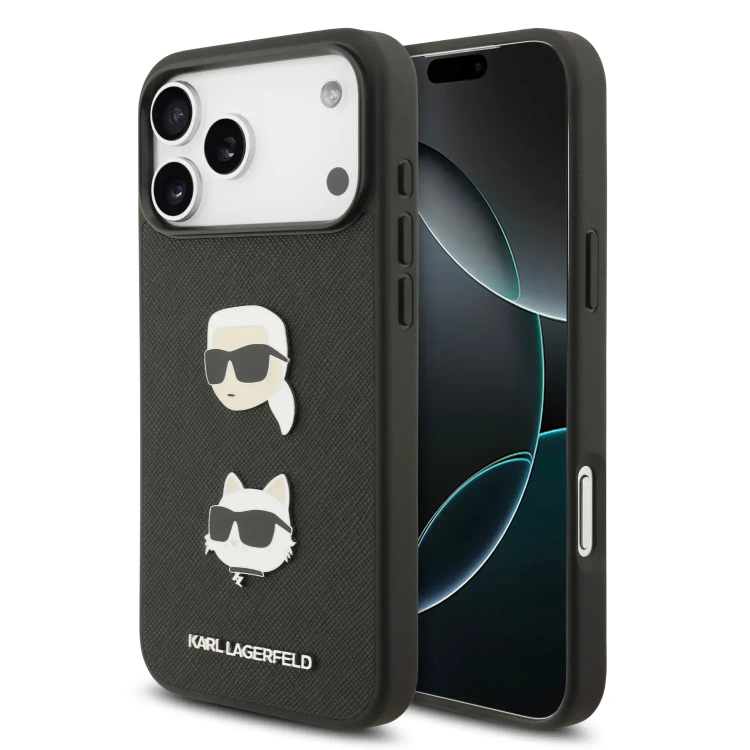قاب کارل لاگرفلد Karl Lagerfeld با گربه Iphone سری 17 & 18 (GN716)