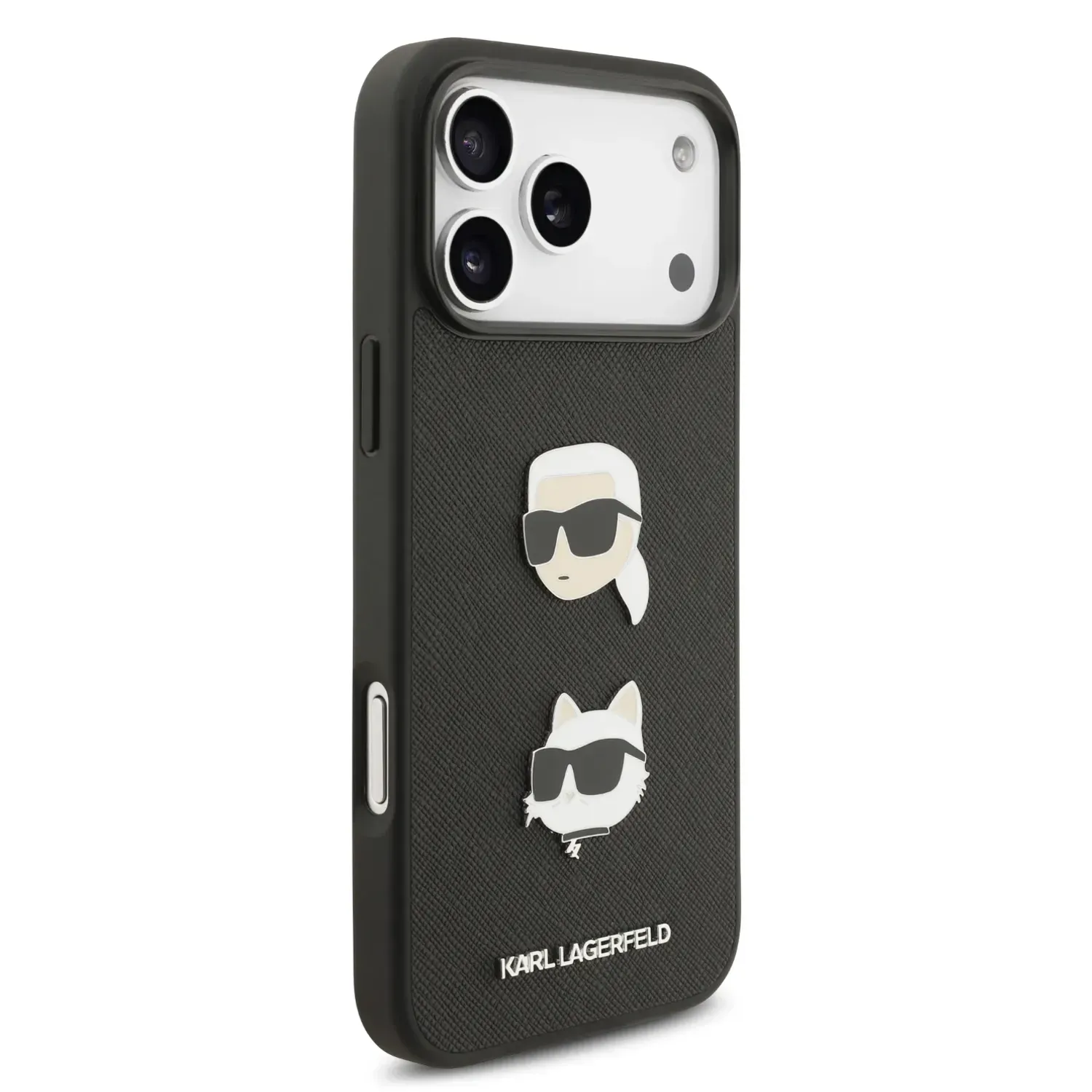 قاب کارل لاگرفلد Karl Lagerfeld با گربه Iphone سری 17 & 18 (GN716)