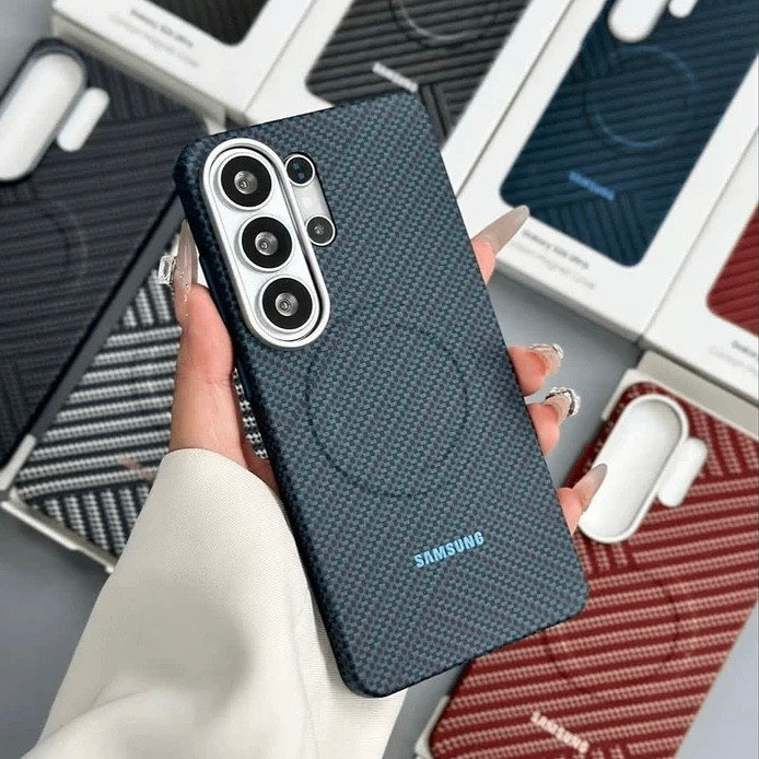 قاب فیبر کربن با مگ سیف سامسونگ Fiber Carbon Magnetic Case Samsung (GN721)