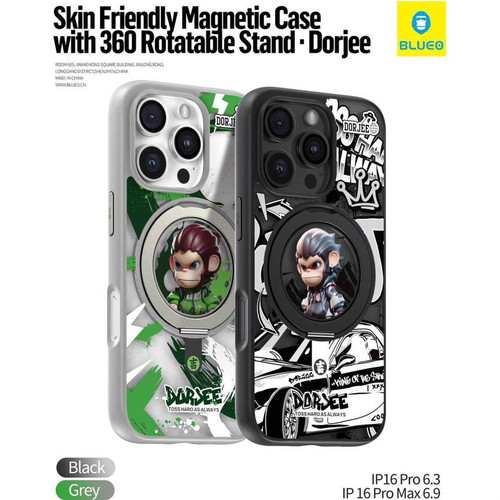 قاب بلو استند شونده با چرخش 360 درجه با مگ سیف Blueo Skin Friendly Magnetic Case With 360 Rotable Stand Dorjee Iphone (GN727)