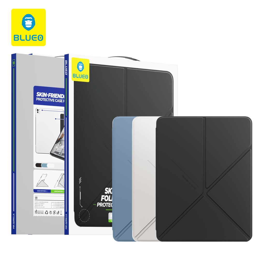 قاب آیپد بلو Blueo Skin-Friendly Foldable Stand Protective Case For IPad (GN739)