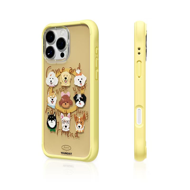 قاب Youngkit یانگ کیت Furry Pals زرد (GN755)