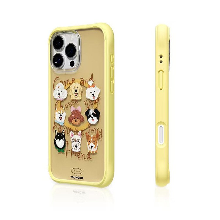قاب Youngkit یانگ کیت Furry Pals زرد (GN755)