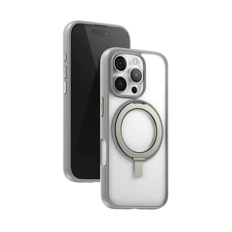 قاب بلو کریستالی استند شونده با چرخش 360 درجه با مگ سیف Blueo Crystal Magsafe Case With Rotatable Stand 360 Iphone (GN762)