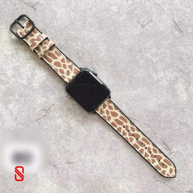 بند اپل واچ چرمی پلنگی 2 (GN782)
