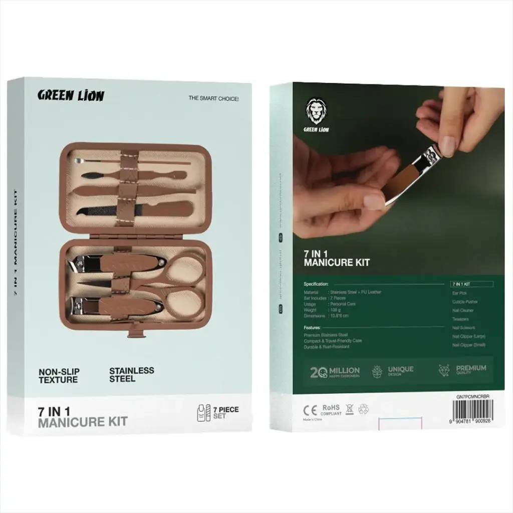 کیت مانیکور 7 کاره گرین لاین Green Lion 7in1 Manicure Kit 0928 (GN793)