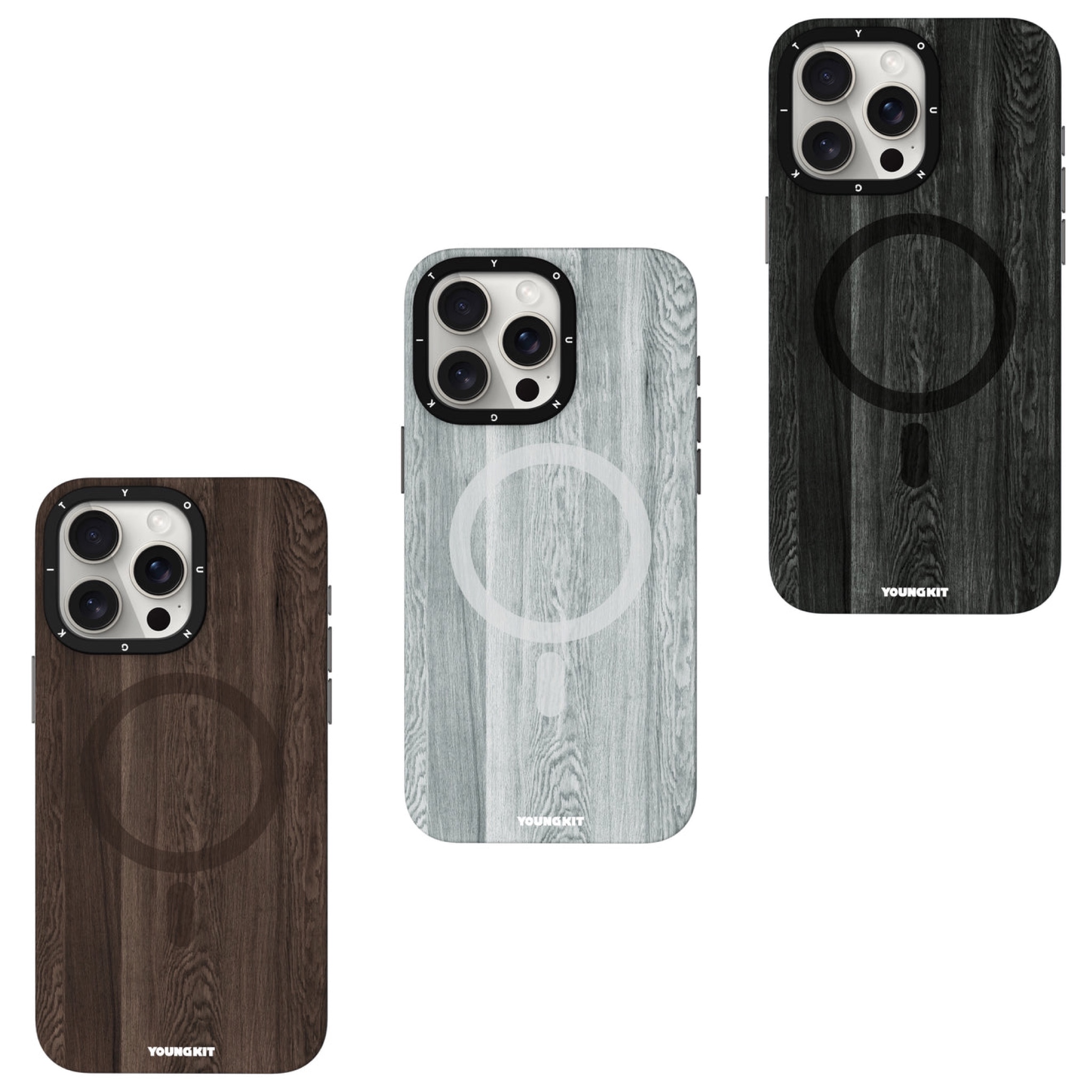 قاب Youngkit یانگ کیت Wooden Texture Magsafe Series Iphone (GN795)