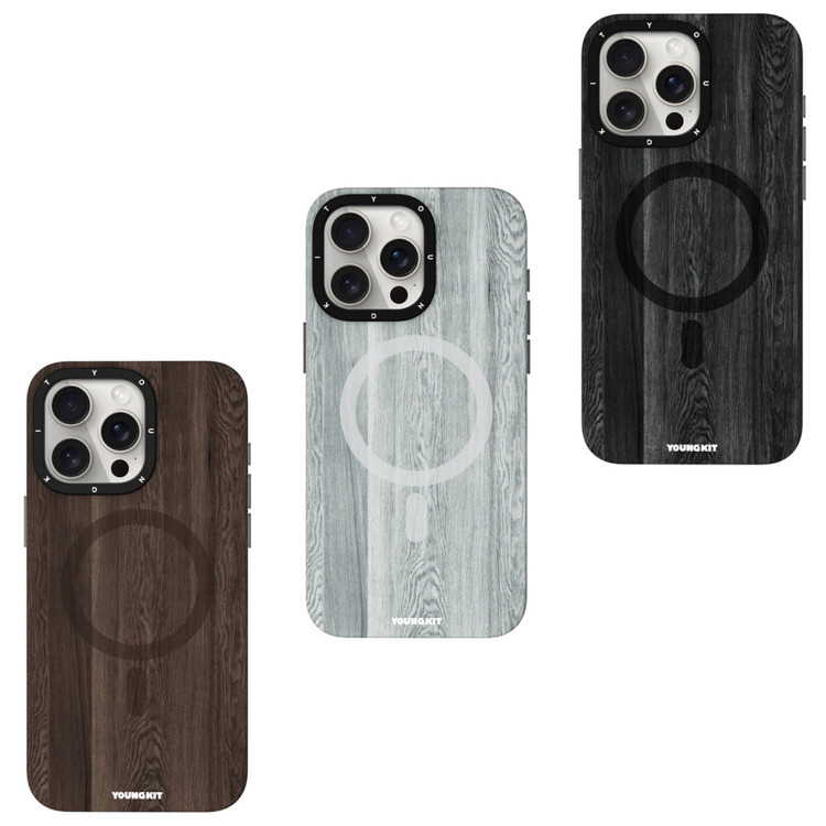 قاب Youngkit یانگ کیت Wooden Texture Magsafe Series Iphone (GN795)
