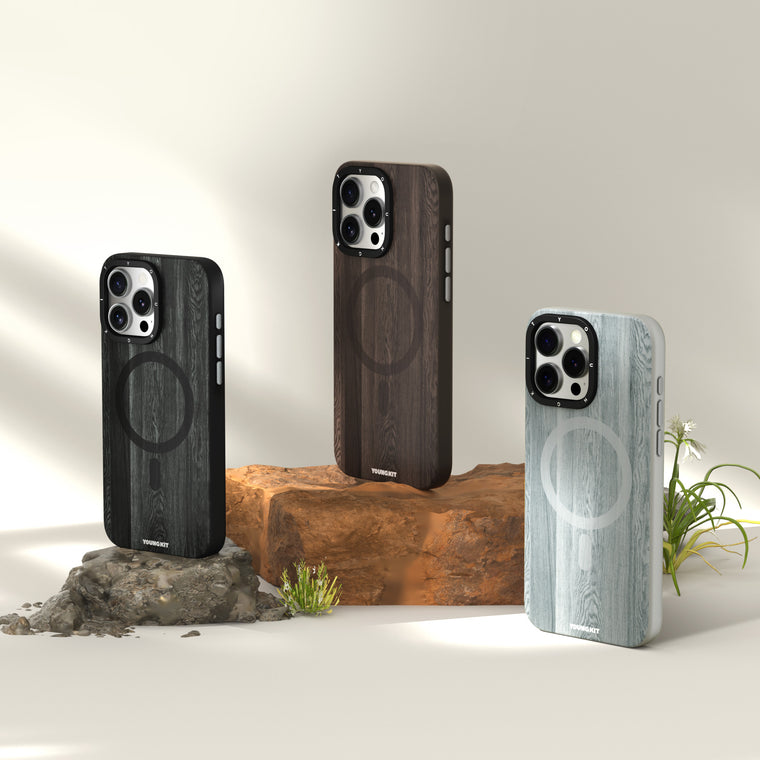 قاب Youngkit یانگ کیت Wooden Texture Magsafe Series Iphone (GN795)