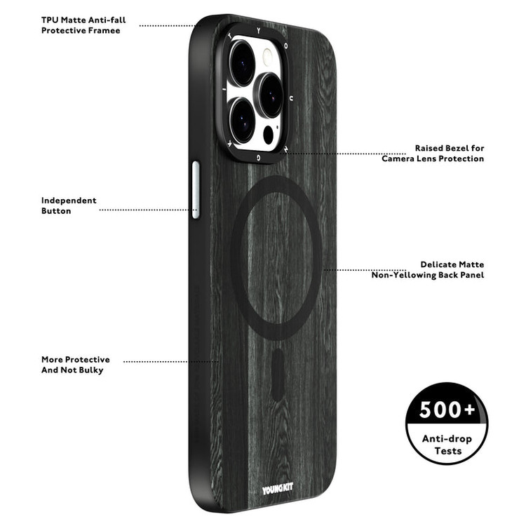 قاب Youngkit یانگ کیت Wooden Texture Magsafe Series Iphone (GN795)