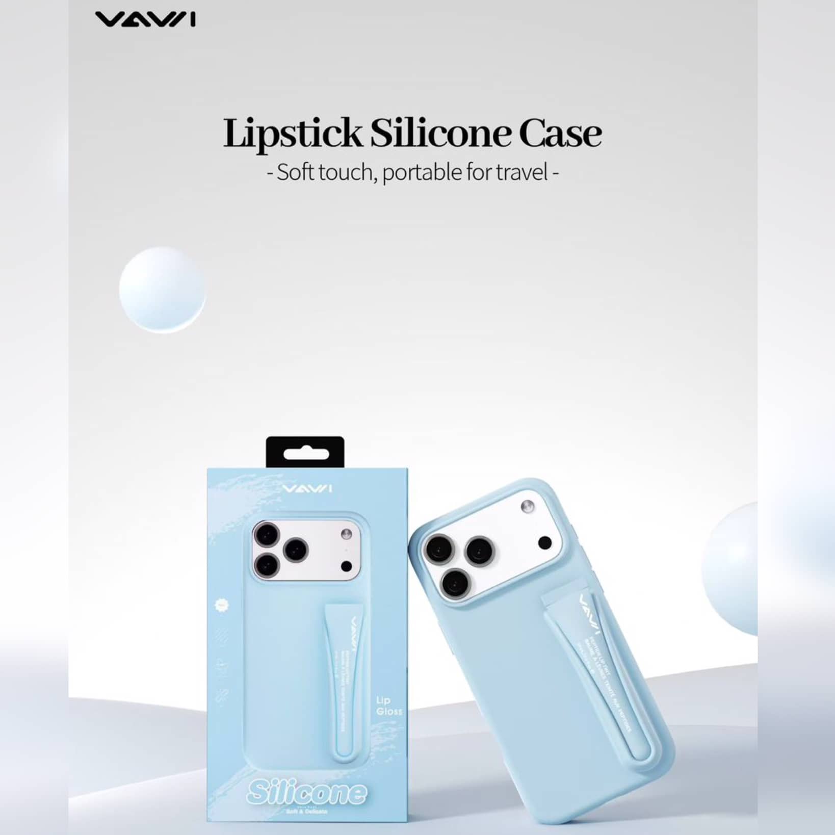 قاب واوی Vawi Lipstick Silicone Case سری 17 آیفون (بدون لیپ تینت) (GN796)