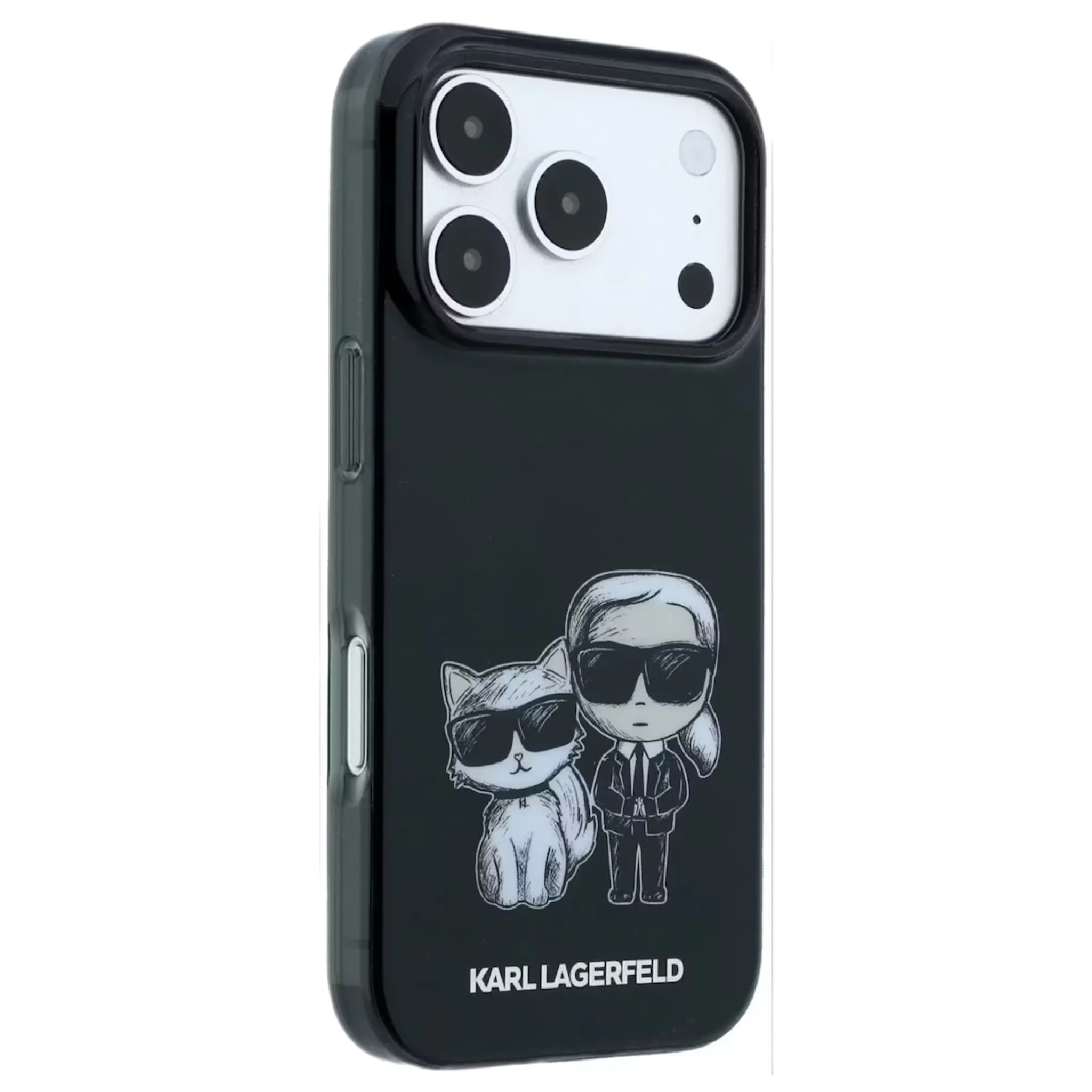 قاب کارل لاگرفلد Karl Lagerfel Smooth MagSafe Transparent Karl & Choupette Bodies Sketch (GN816)