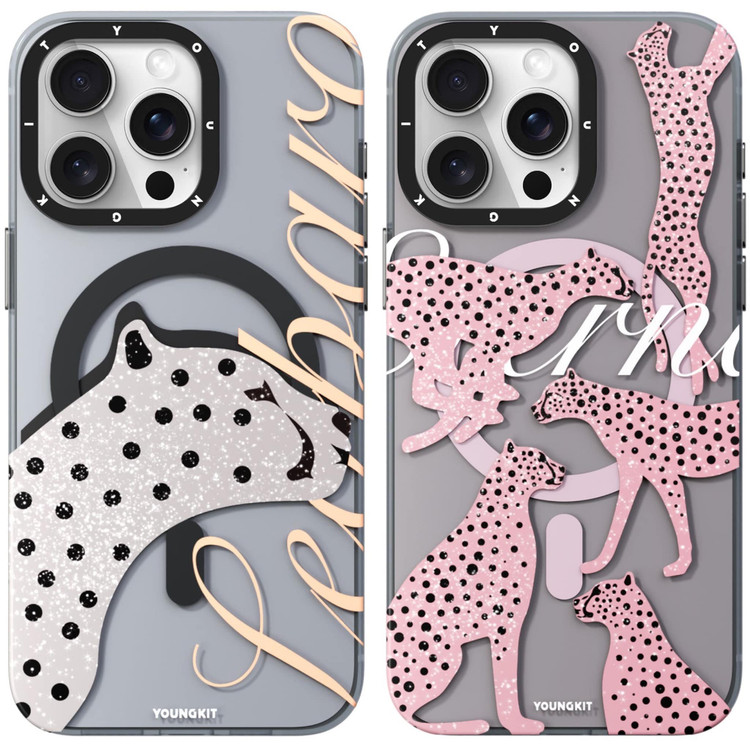 قاب یانگ کیت Youngkit Leopard+Glitter Magsafe Iphone (GN822)