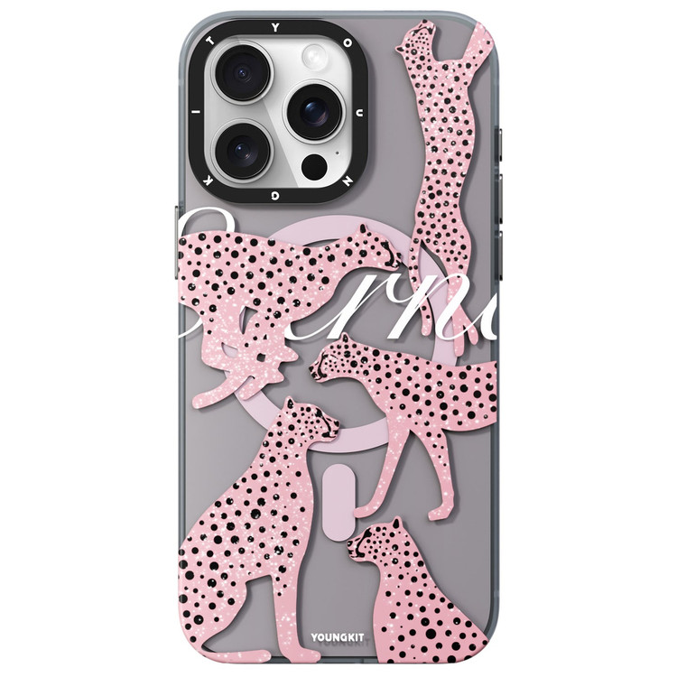 قاب یانگ کیت Youngkit Leopard+Glitter Magsafe Iphone (GN822)