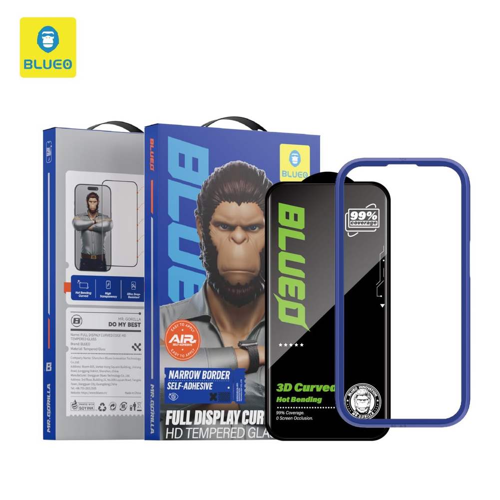 گلس ، محافظ صفحه بلو Blueo Full Display Curved Edge HD Temperd Glass (GN836)