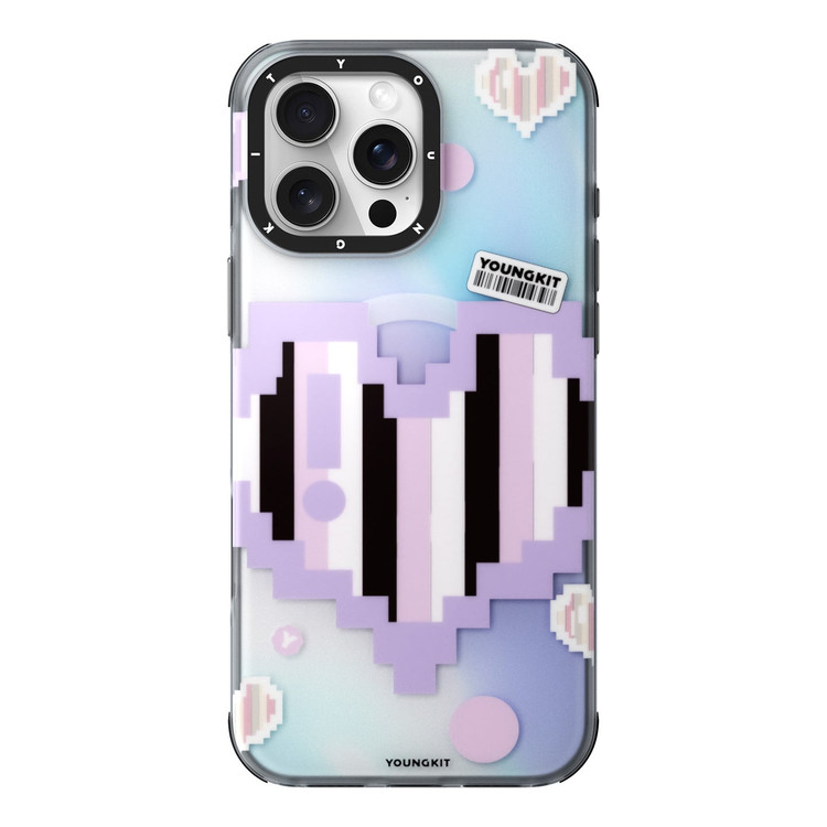 قاب یانگ کیت Youngkit Color Changing Pixel Heartbeat Iphone (GN841)