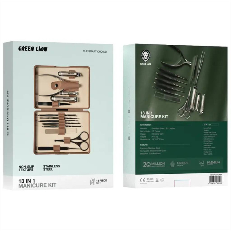 کیت مانیکور 13 کاره گرین لاین Green Lion 13in1 Manicure Kit 1086 (GN849)